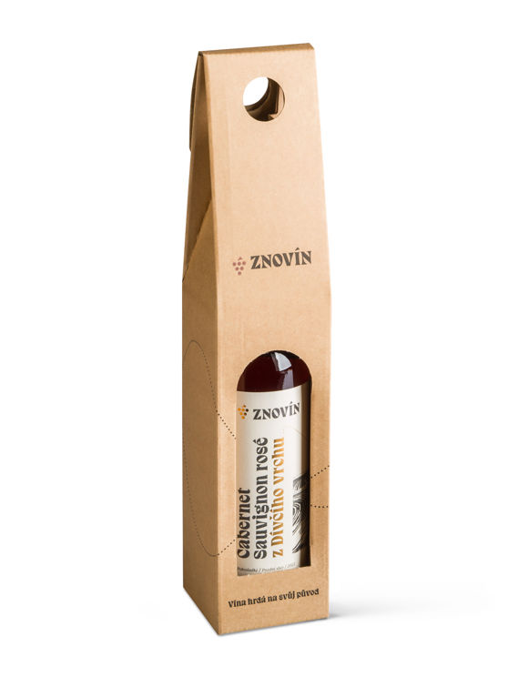Papírový nosič s logem 1 × 0,75 l